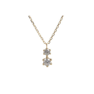 COLLAR ORO Y CIRCONITAS