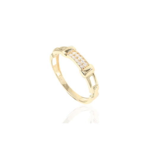 ANILLO ORO Y CIRCONITAS