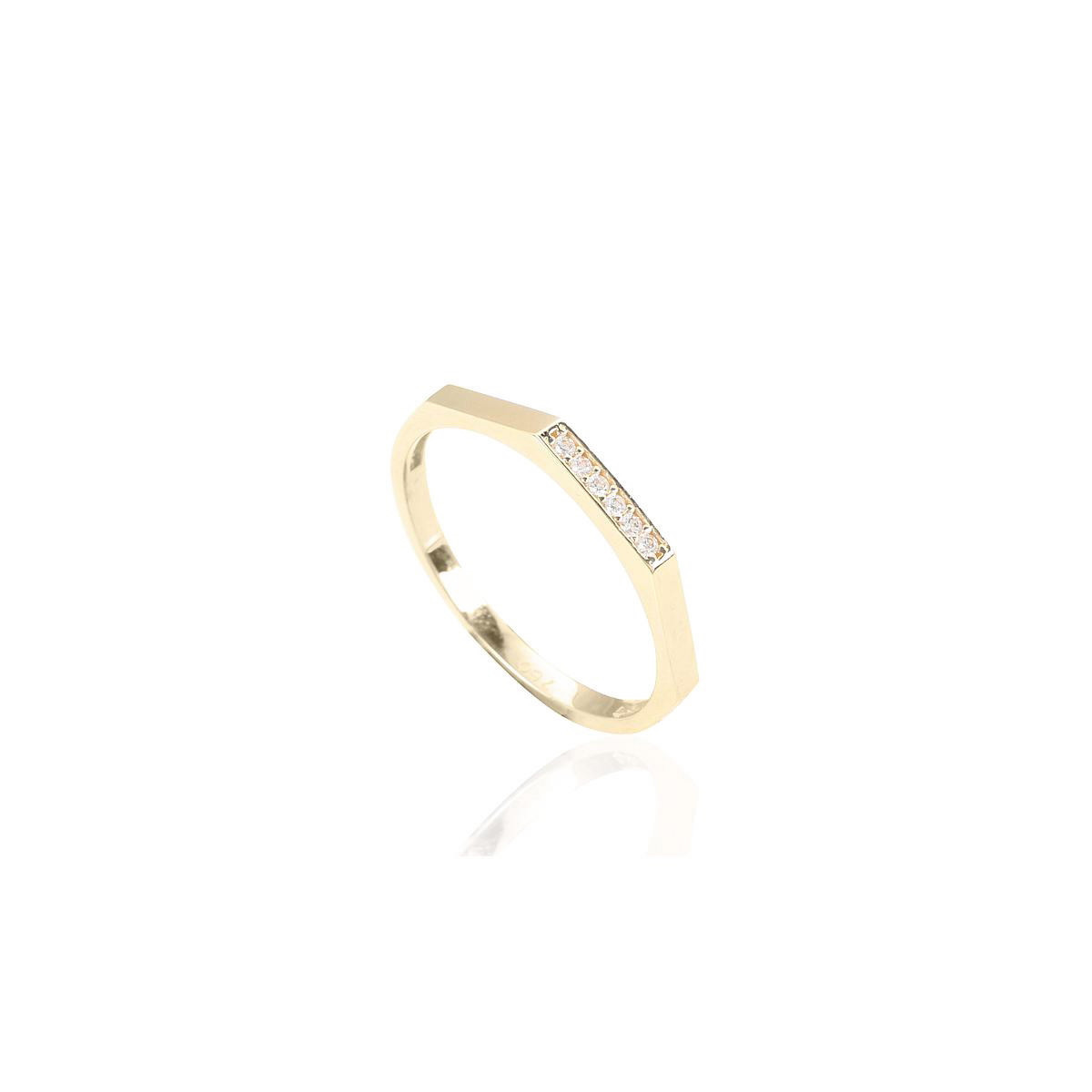 ANILLO ORO Y CIRCONITAS