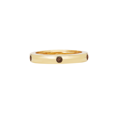ANILLO PLATA BAÑADO EN ORO Y PIEDRAS