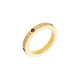 ANILLO PLATA BAÑADO EN ORO Y PIEDRAS