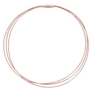 COLLAR DNA PLATA ROSA