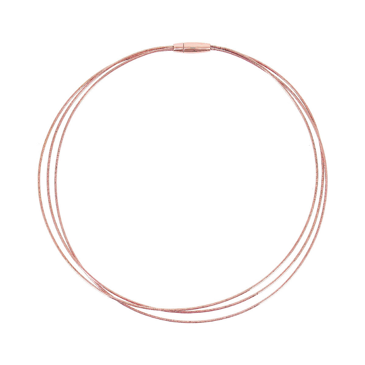 COLLAR DNA PLATA ROSA