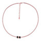 COLLAR POLVORE PLARA ROSA POLVO NEGRO