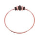 PULSERA POLVORE PLATA ROSA POLVO MARRON