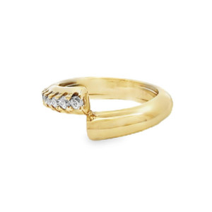 ANILLO PLATA BAÑADO EN ORO Y PIEDRAS
