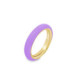 ANILLO PLATA BAÑADA O/ROSA ESMALTE LILA