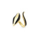 ANILLO PLATA BAÑADO ORO Y ESMALTE NRO