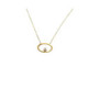 COLLAR ORO Y BRILLANTE 0.03 QT