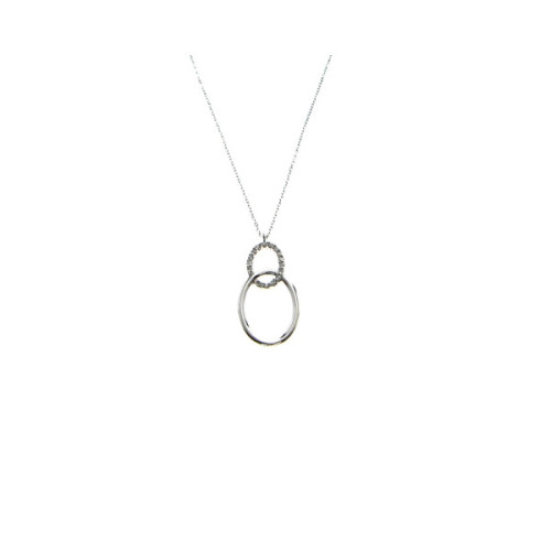 COLLA ORO BLANCO Y BRILLANTES 0.08 QT
