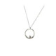 COLLA ORO BLANCO Y BRILLANTES 0.04 QT