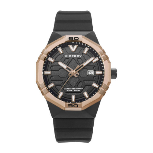 RELOJ ACERO IP NEGRO Y ROSA VICEROY