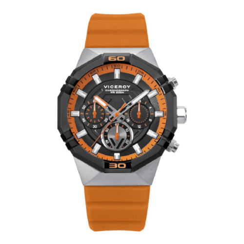 RELOJ ACERO IP NEGRO CORREA VICEROY