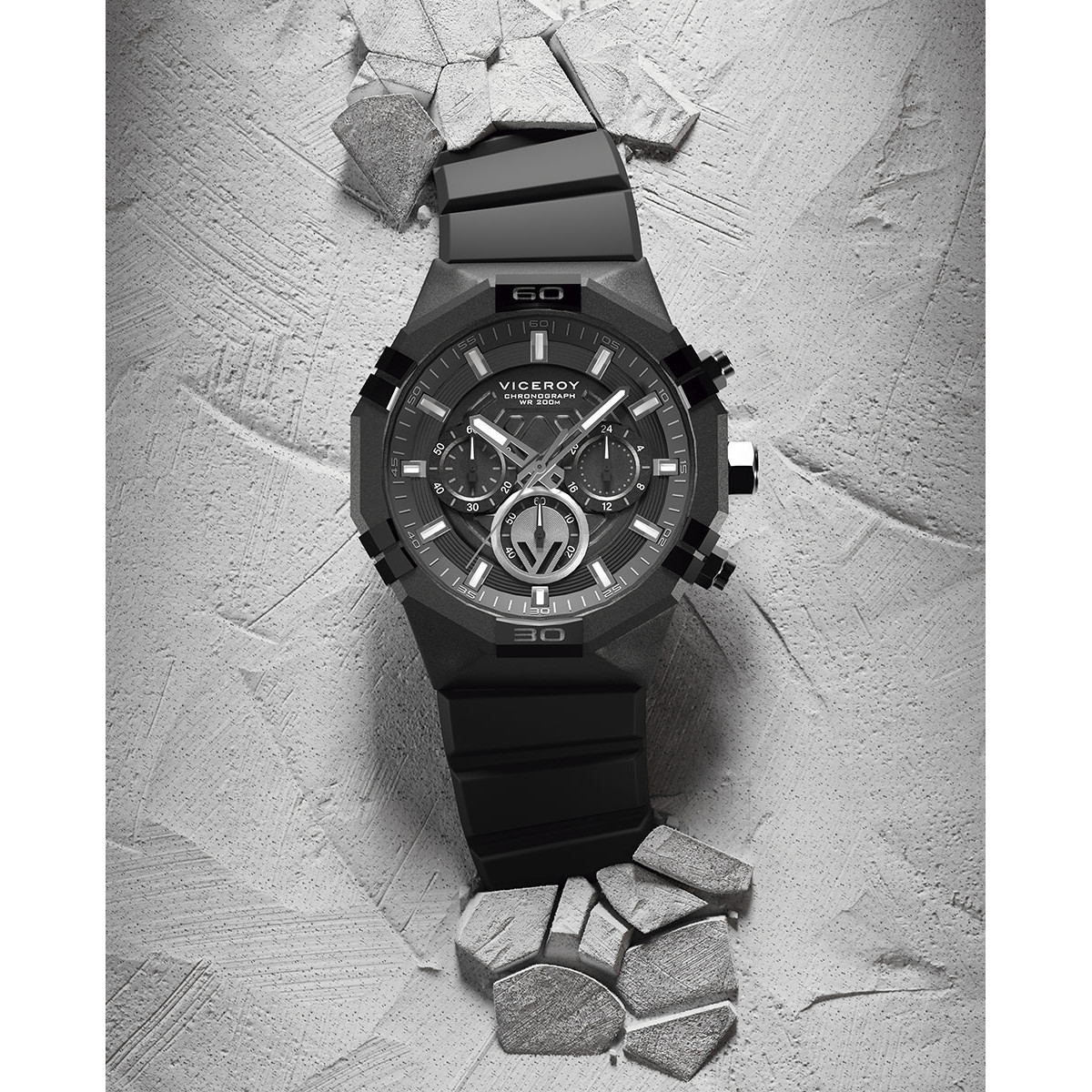RELOJ ACERO IP NEGRO CORREA VICEROY