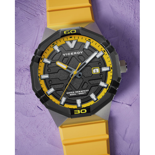 RELOJ ACERO IP NEGRO CORREA VICEROY