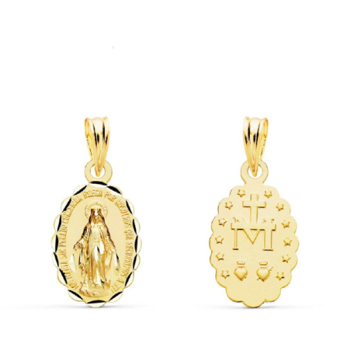 MEDALLA VIRGEN MILAGROSA OVAL MINI 15X10
