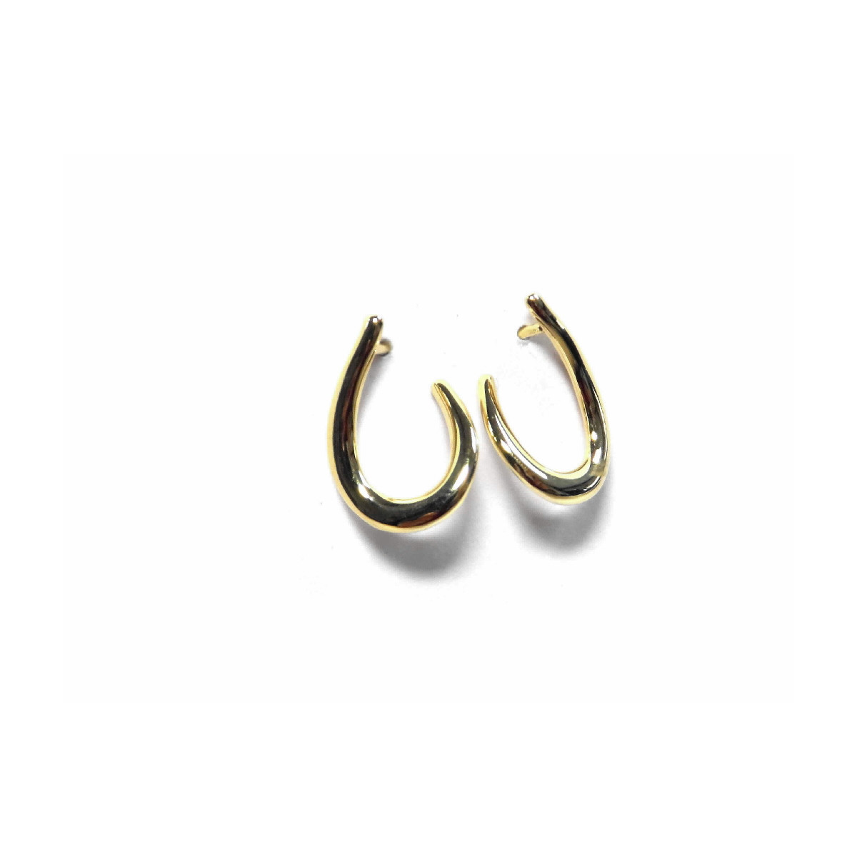 PENDIENTES ORO ONDAS