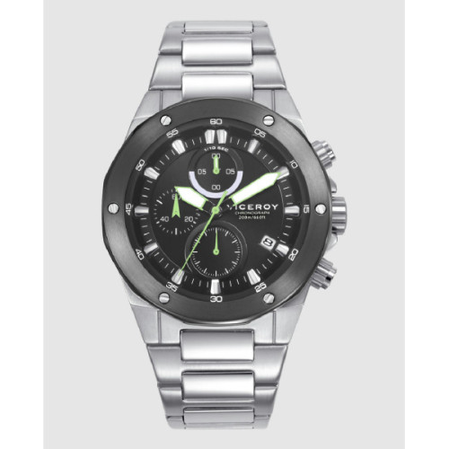 RELOJ CRONO ACERO IP GRIS VICEROY