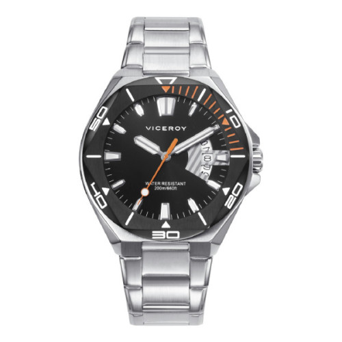 RELOJ ACERO IP NEGRO VICEROY