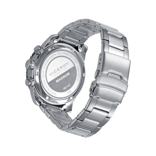 RELOJ CRONO ACERO IP VERDE VICEROY