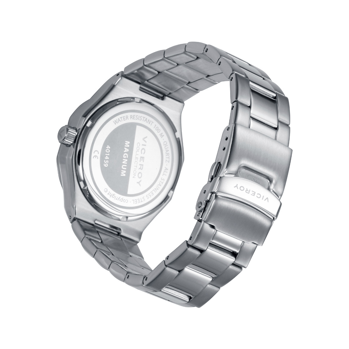 RELOJ ACERO IP NEGRO BRAZALETE VICEROY