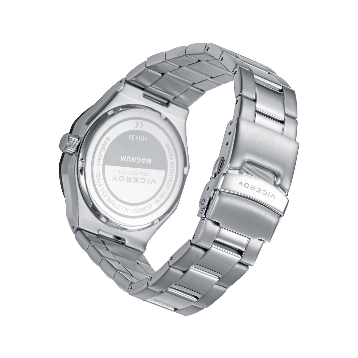 RELOJ ACERO IP NEGRO BRAZALETE VICEROY