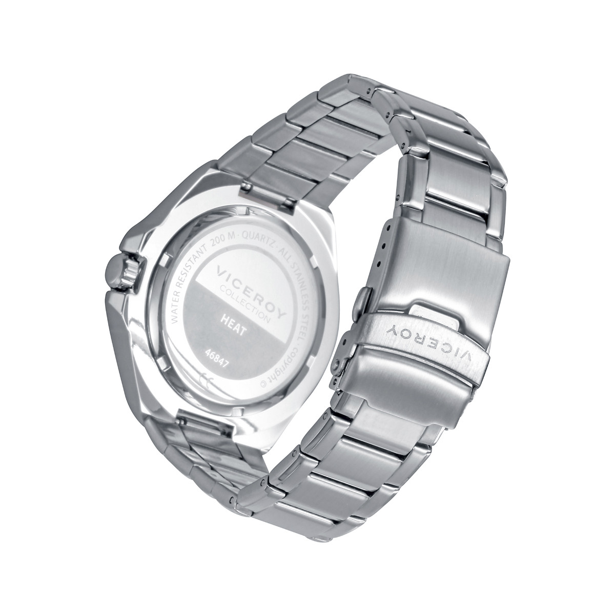 RELOJ ACERO IP NEGRO VICEROY
