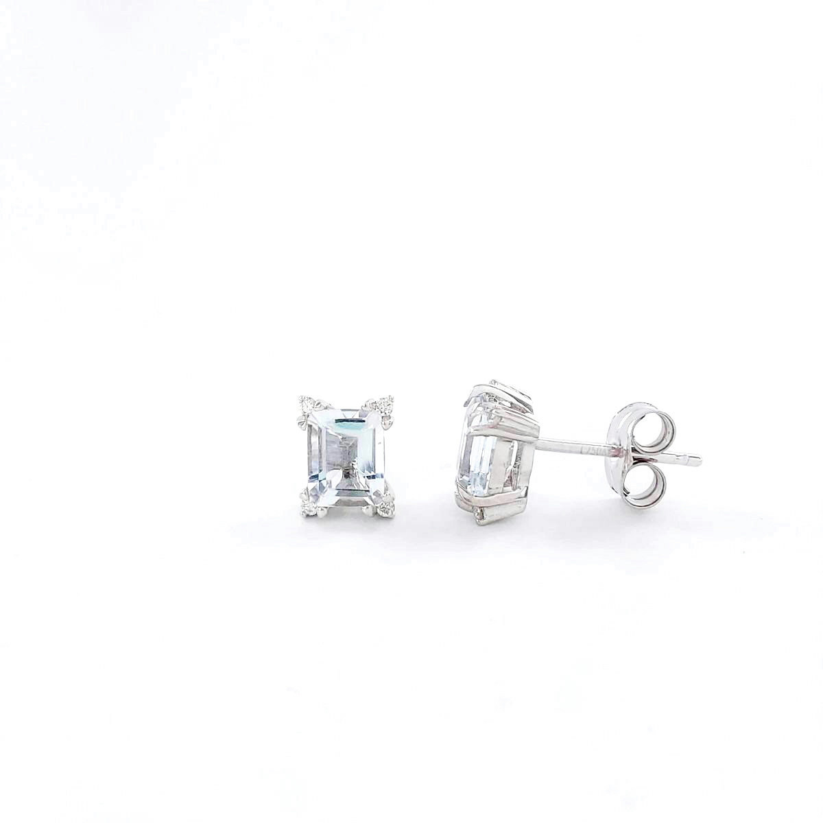 PENDIENTES O/B AGUAMARINAS Y BTES