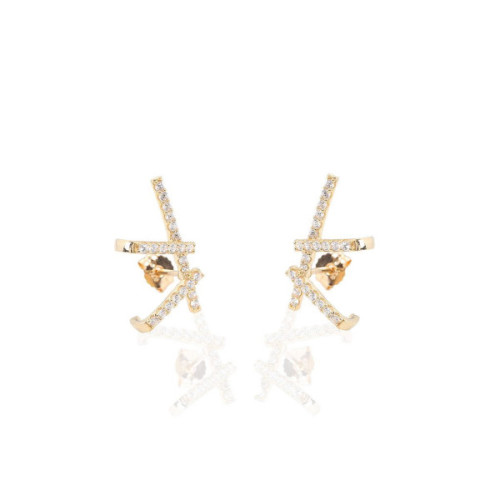 PENDIENTES ORO Y CIRCONITAS