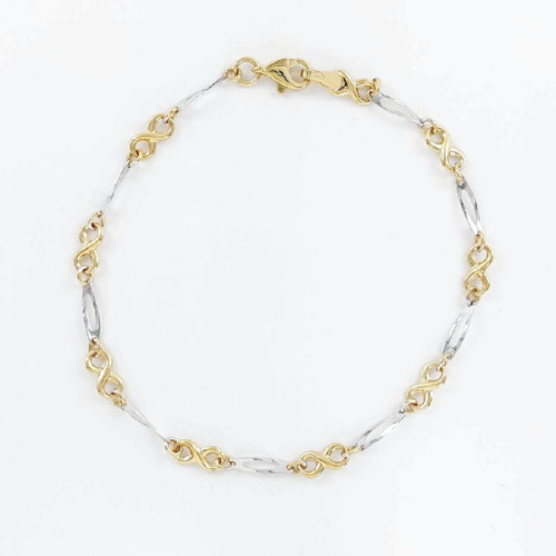 PULSERA ORO BICOLOR