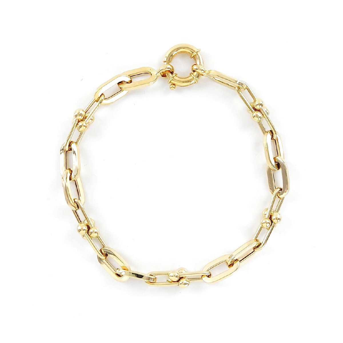 PULSERA ORO ESTRIBOS