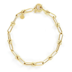 PULSERA ORO ESTRIBOS