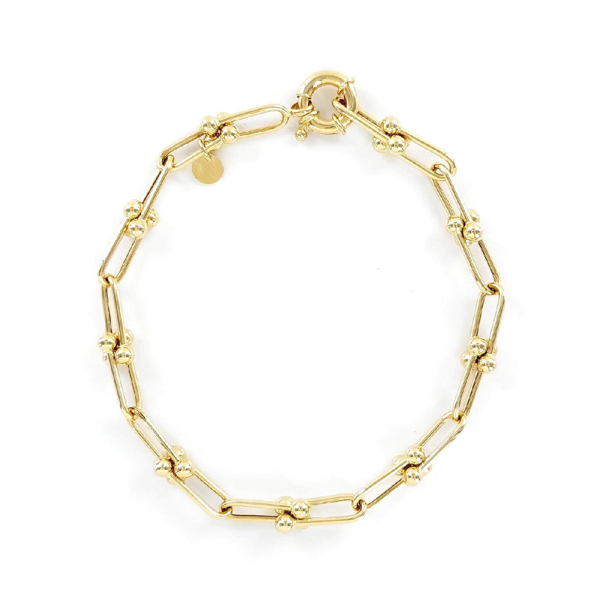 PULSERA ORO ESTRIBOS
