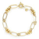 PULSERA ORO ESLABONES Y CALABROTE