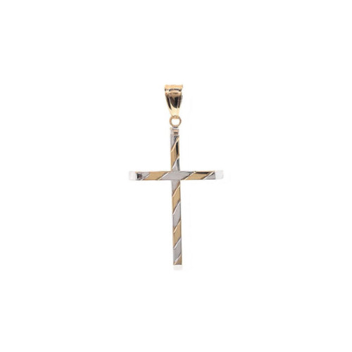 CRUZ ORO BICOLOR 30 X 20 MM