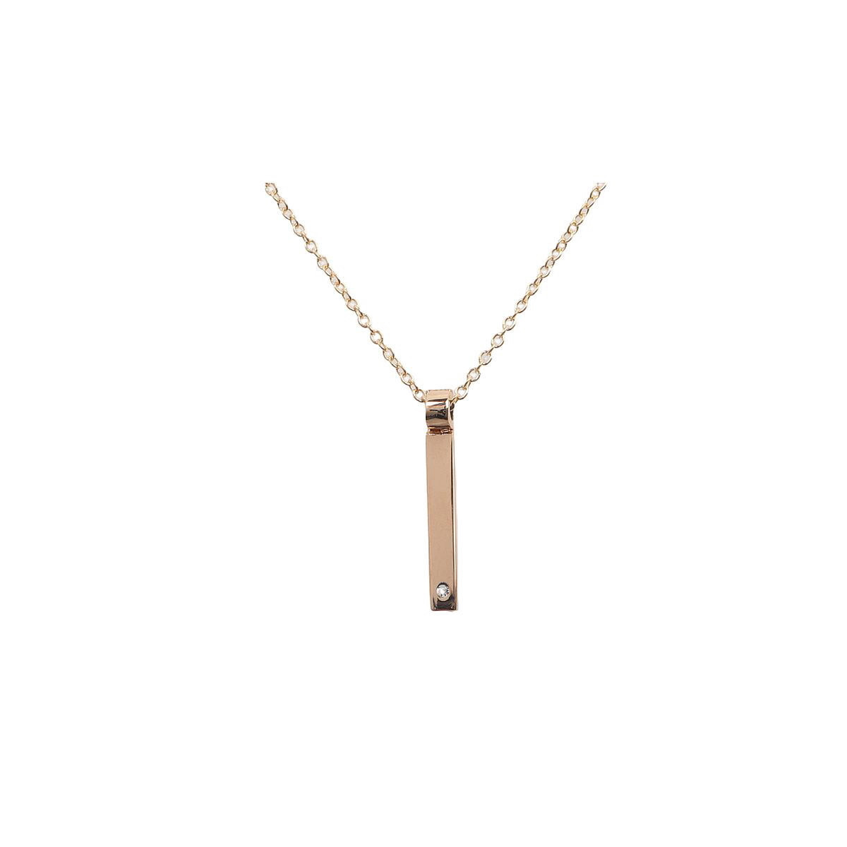COLLAR ORO CON BRILLANTE 0.01 QT