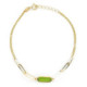 PULSERA ORO PIEDRAS COLOR