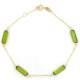 PULSERA ORO PIEDRAS VERDES