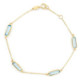 PULSERA ORO PIEDRAS COLOR