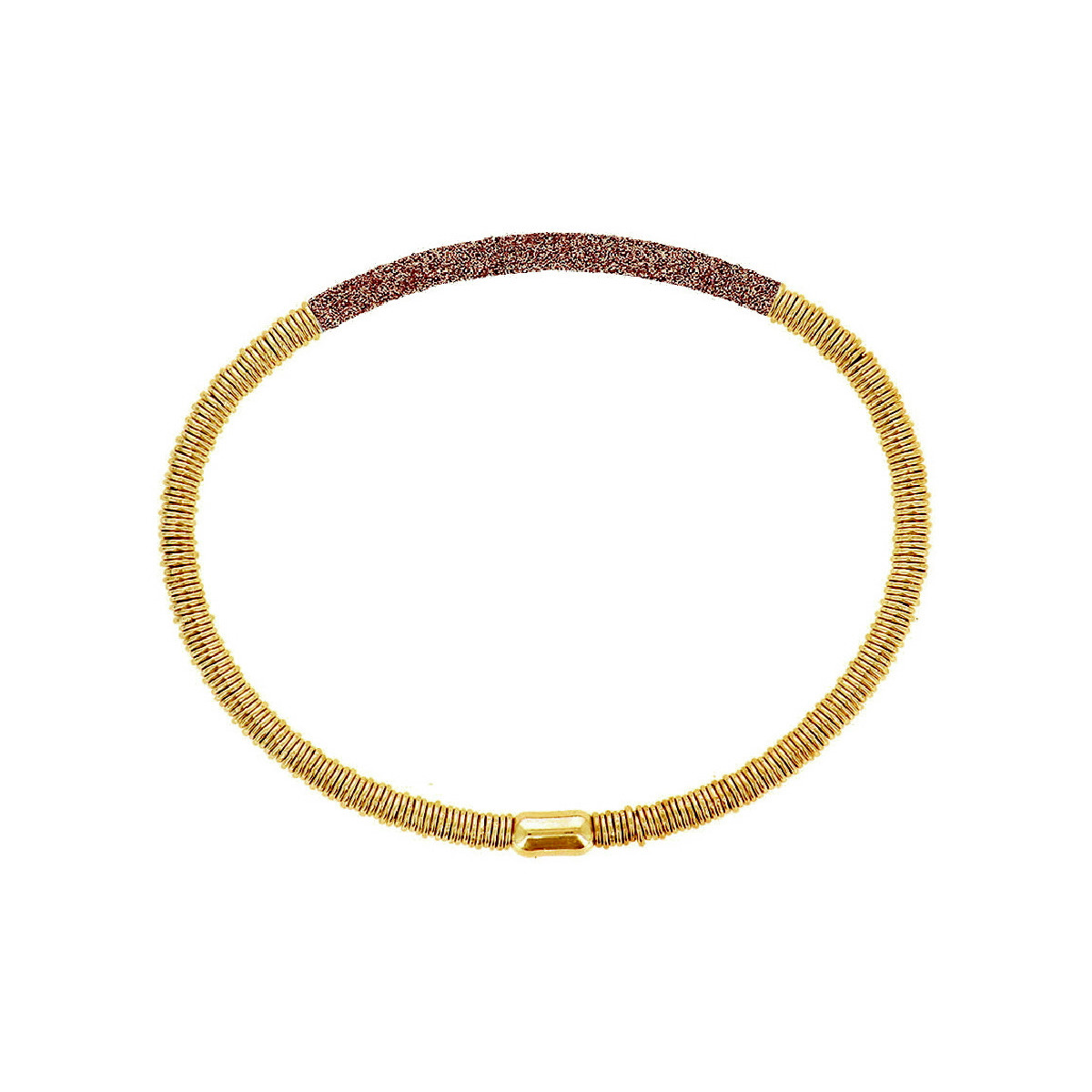 PULSERA GIALLO PLATA BAÑADO ORO Y POLVO