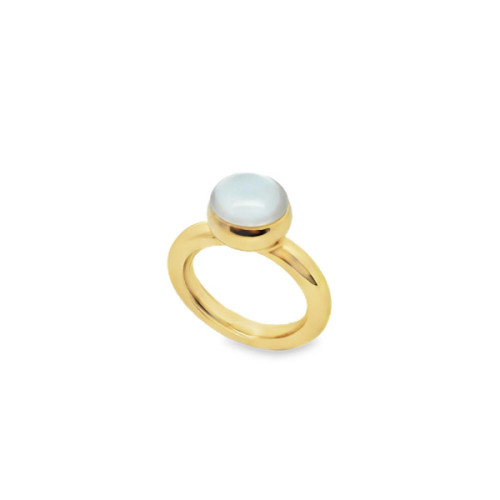 ANILLO PLATA BAÑADA O/ROSA Y MADREPERLA