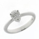 ANILLO ORO BLANCO Y BRILLANTES 0.39 QT