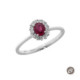 ANILLO O/BLANCO BTES 0.13 Y RUBI 0.5 QT