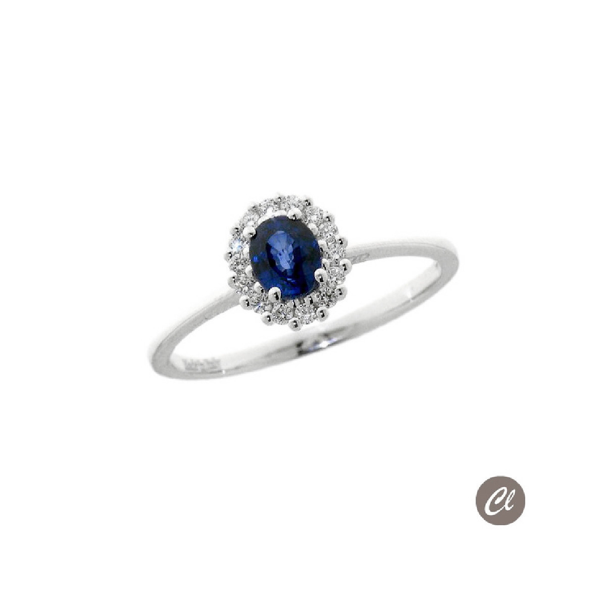 ANILLO O/BLANCO BTES 0.13 Y ZAFIRO 0.5 Q