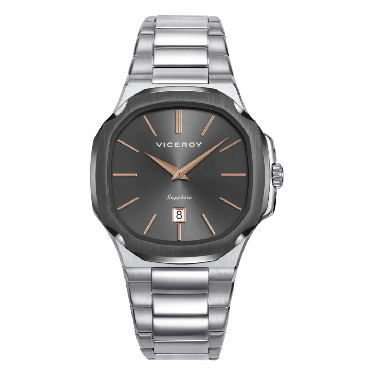 RELOJ ACERO IP GRIS VICEROY
