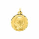 MEDALLA VIRGEN PLATA BAÑADA ORO