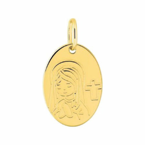 MEDALLA PLATA BAÑADO ORO