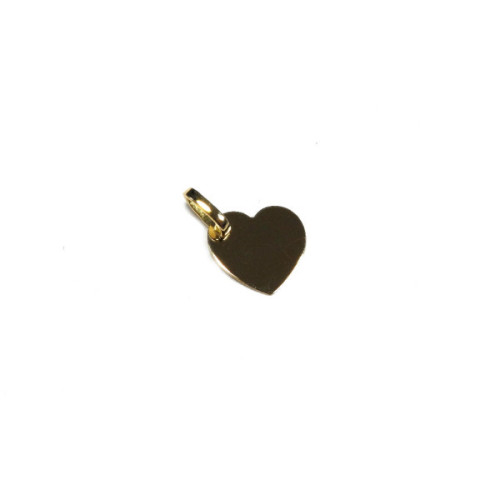 CORAZON ORO LISO 10 MM