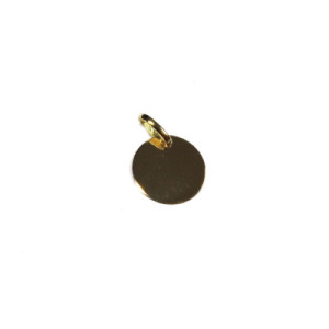 MEDALLA ORO LISO 10 MM