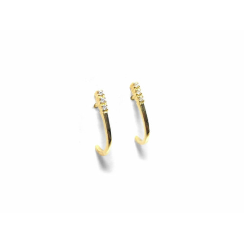 PENDIENTES ORO Y BRILLANTES 0.05 QT